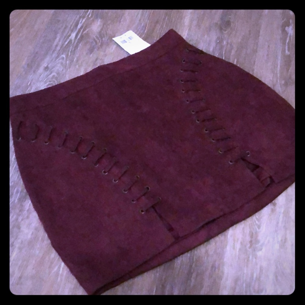 Burgundy Skirt